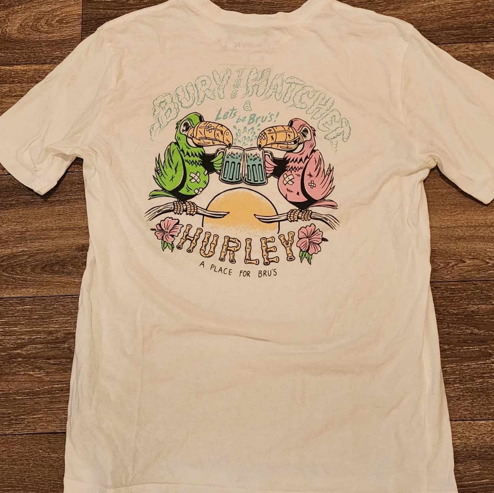 Retro Hurley "Bury The Hatchet" T-shirt Mens Size S